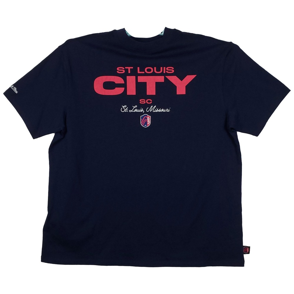 St. Louis City SC Mitchell & Ness MLSโ Womens Medium Shirt Navy NWT